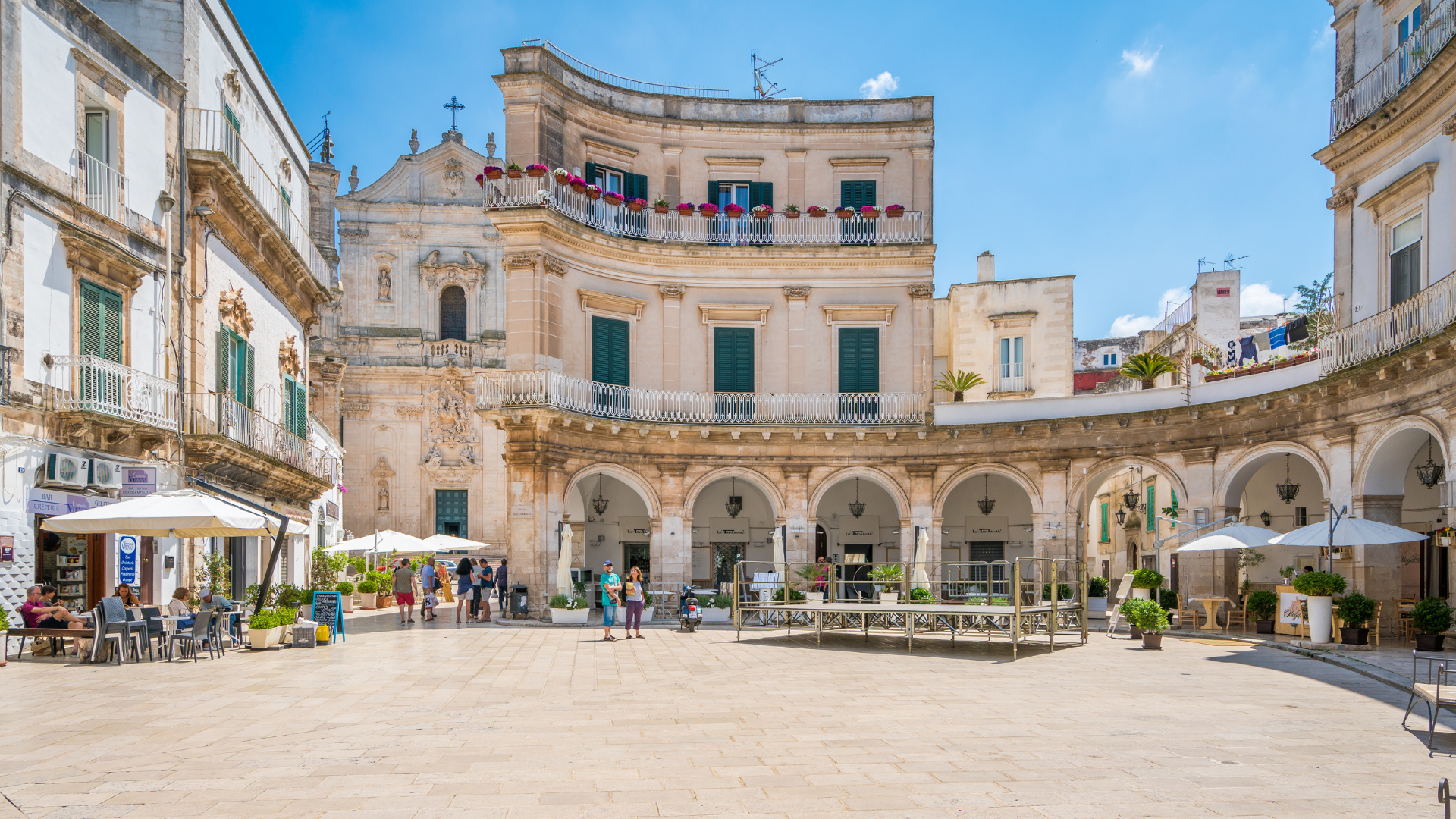 Piazza Maria Immacolata, nel centro storico di Martina Franca
